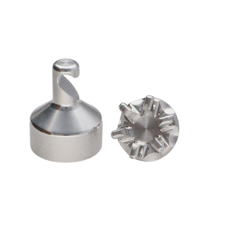 1 x Haak decoratief Aluminium met bevestiging voor gipsplaat L'ATTACHANTE