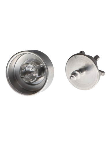 1 x Haak decoratief Aluminium met bevestiging...