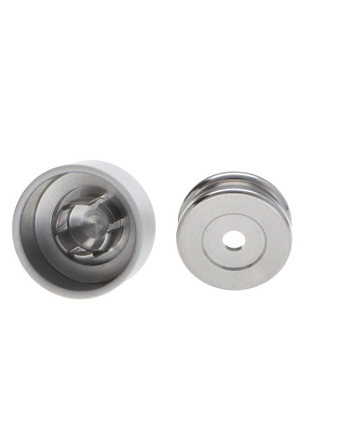 1 x Haak decoratief Aluminium wit met...