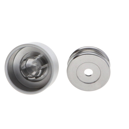 1 x Haak decoratief Aluminium wit met bevestiging multimateriaal L'ATTACHANTE