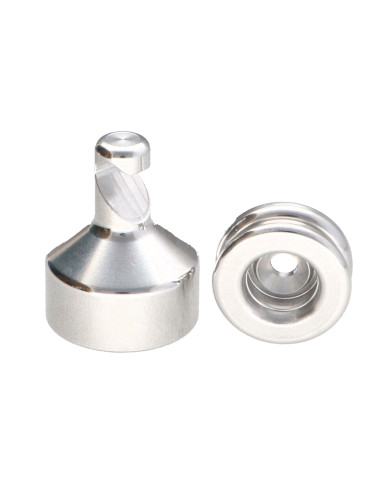 1 x Haak decoratief Aluminium met bevestiging...