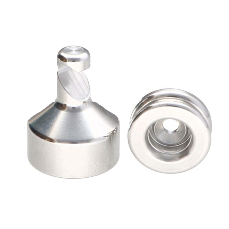 1 x Haak decoratief Aluminium met bevestiging multimateriaal L'ATTACHANTE