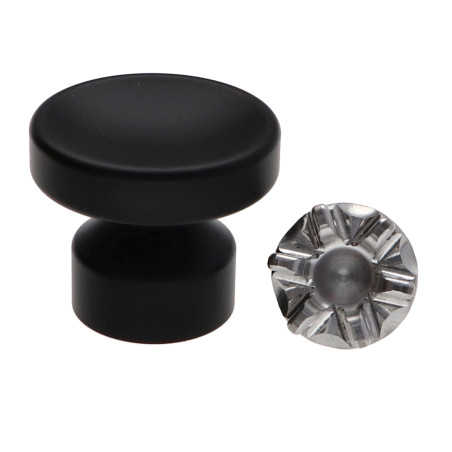1 x Kapstok decoratief Aluminium Zwart met bevestiging voor gipsplaat L'ATTACHANTE