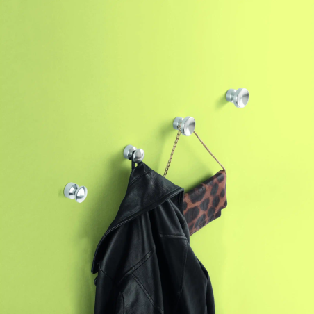 1 x Kapstok decoratief Aluminium Zwart met bevestiging voor gipsplaat L'ATTACHANTE