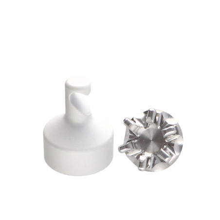 1 x Haak decoratief Aluminium wit met bevestiging voor gipsplaat L'ATTACHANTE