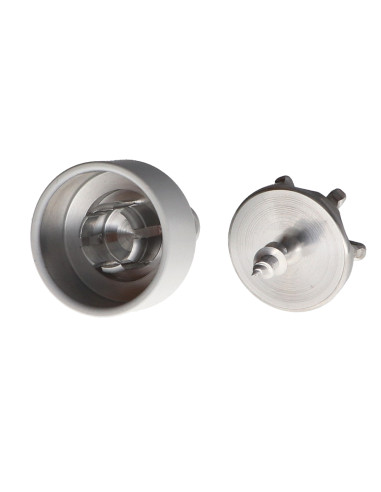 1 x Haak decoratief Aluminium wit met...