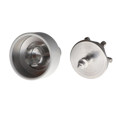 1 x Haak decoratief Aluminium wit met bevestiging voor gipsplaat L'ATTACHANTE