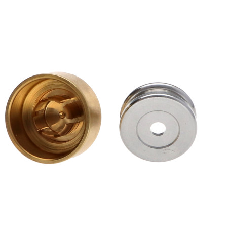 1 x Haak decoratief Messing met bevestiging multimateriaal L'ATTACHANTE
