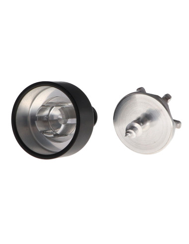 1 x Haak decoratief Aluminium Zwart met...