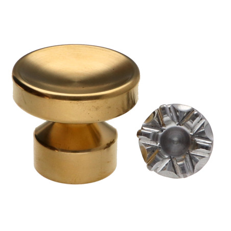 1 x Kapstok decoratief Messing met bevestiging voor gipsplaat L'ATTACHANTE