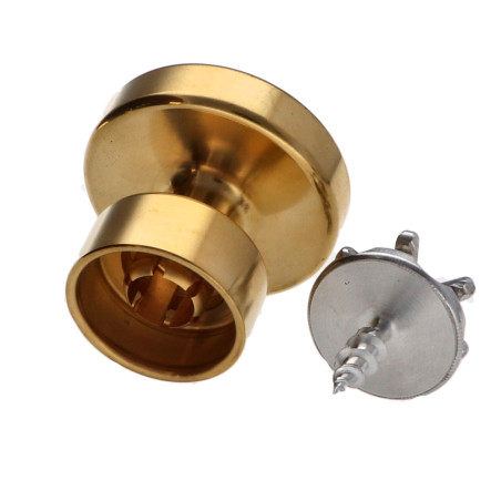 1 x Kapstok decoratief Messing met bevestiging voor gipsplaat L'ATTACHANTE
