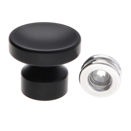 1 x Kapstok decoratief Aluminium Zwart met bevestiging multimateriaal L'ATTACHANTE