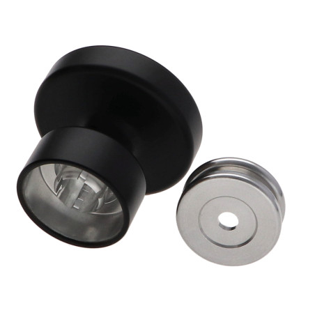 1 x Kapstok decoratief Aluminium Zwart met bevestiging multimateriaal L'ATTACHANTE