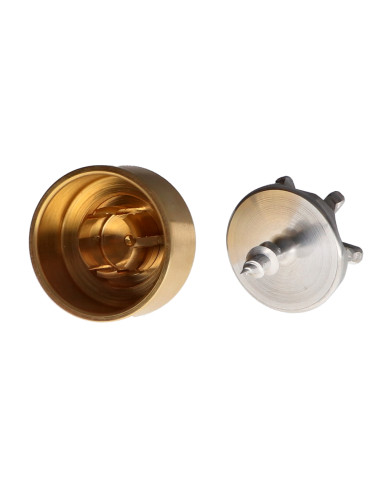 1 x Haak decoratief Messing met bevestiging...