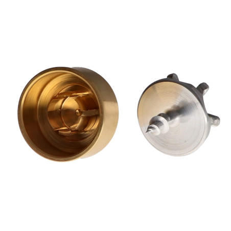 1 x Haak decoratief Messing met bevestiging voor gipsplaat L'ATTACHANTE
