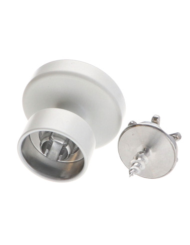 1 x Kapstok decoratief Aluminium wit met...