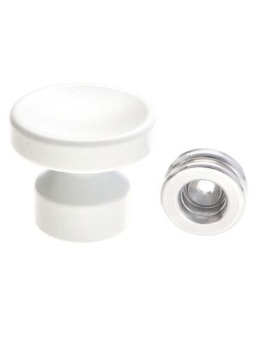 1 x Kapstok decoratief Aluminium wit met...