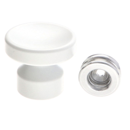 1 x Kapstok decoratief Aluminium wit met bevestiging multimateriaal L'ATTACHANTE