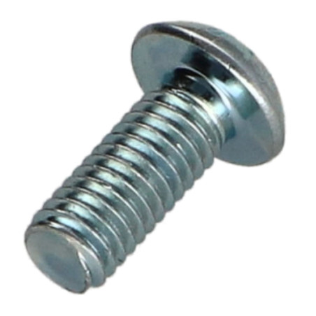 1 x Metalen schroeven bolkop TORX T30 M6X20 klasse 10.9 Wit verzinkt staal