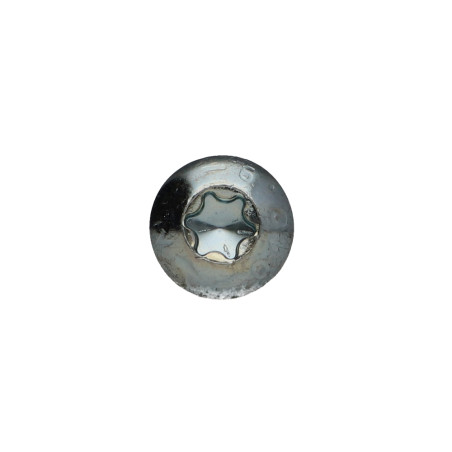 1 x Metalen schroeven bolkop TORX T40 M8X35 klasse 10.9 Wit verzinkt staal