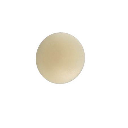 1 x Schroefkopafdekking Polietileno kopdiameter 12 stamdiameter 3 steellengte 7.5 RAL1015 licht ivoor