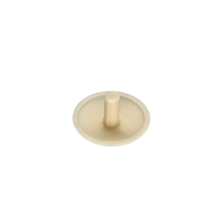 1 x Schroefkopafdekking Polietileno kopdiameter 12 stamdiameter 3 steellengte 7.5 RAL1015 licht ivoor