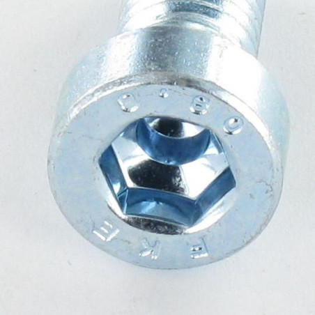1 x Metalen schroeven CHC BTR LAAG/GAT sleutel van 8 M10X40 bedraad op 26 Klasse 8.8 Wit verzinkt staal