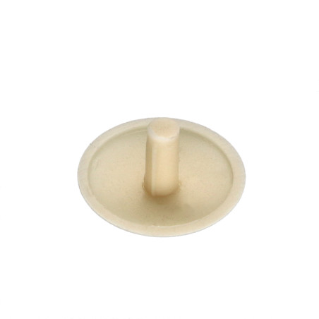 1 x Schroefkopafdekking Polietileno kopdiameter 15 stamdiameter 3 steellengte 4.5 RAL1015 licht ivoor