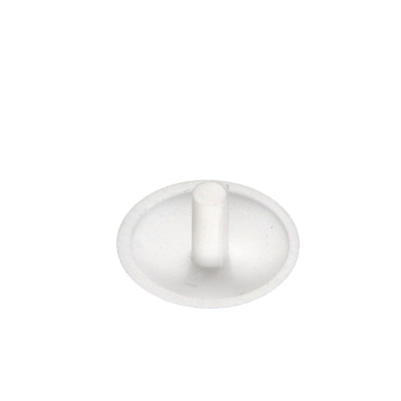 1 x Schroefkopafdekking Polietileno kopdiameter 15 stamdiameter 3 steellengte 6 RAL9010 zuiver wit