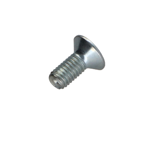 1 x Metalen schroeven FHC verzonken kop met zeskant print sleutel van 2 M3X8 volledige draad klasse 10.9 Wit verzinkt