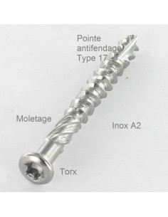 Terrasschroeven TEKOR gefreesde kop kartel TORX T25 5X40... 2