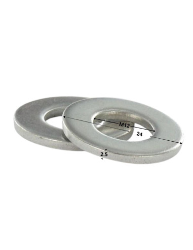 1 x Sluitring plat M12X24X2.5 serie Z (recht)...