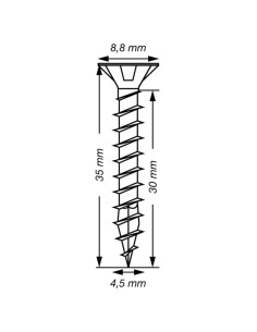 SPAX T-STAR MEER gefreesde kop TORX T20 RVS A2 4,5X35... 2