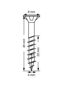 SPAX T-STAR MEER gefreesde kop TORX T20 RVS A2 4X40... 2