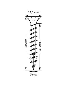 SPAX T-STAR MEER gefreesde kop TORX T30 RVS A2 6X60... 2