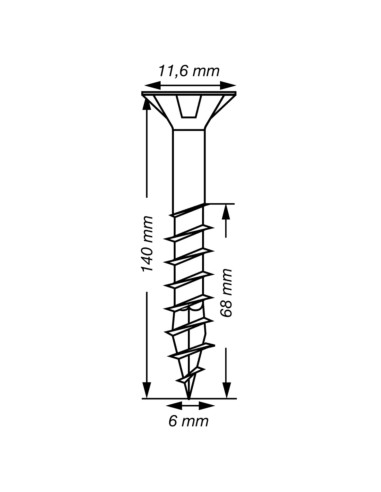 1 x SPAX T-STAR MEER gefreesde kop TORX T30 RVS...