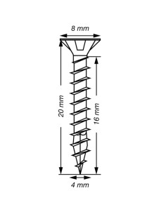 SPAX T-STAR MEER gefreesde kop TORX T20 RVS A2 4X20... 2