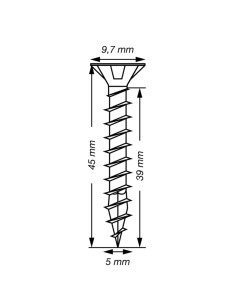 SPAX T-STAR MEER gefreesde kop TORX T20 RVS A2 5X45... 2