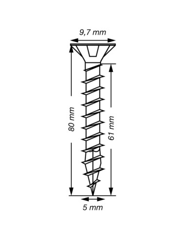 1 x SPAX T-STAR MEER gefreesde kop TORX T20 RVS...