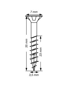 SPAX T-STAR MEER gefreesde kop TORX T15 RVS A2 3,5X35... 2