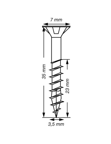 1 x SPAX T-STAR MEER gefreesde kop TORX T15 RVS...