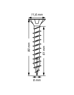 SPAX T-STAR MEER gefreesde kop TORX T30 RVS A2 6X80... 2