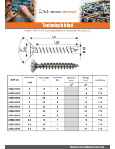 SPAX T-STAR MEER gefreesde kop TORX T40 RVS A2 8X300... 2