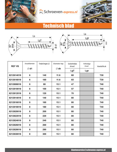1 x SPAX T-STAR MEER gefreesde kop TORX T40 RVS...