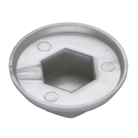 1 x Afdichting zeskantkop TH Polietileno RAL9006 wit aluminium Voor zelfborende of plaatschroeven Ø 4.8-5.5