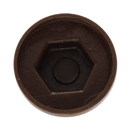 1 x Afdichting zeskantkop TH Polietileno RAL8014 sepia bruin Voor zelfborende of plaatschroeven Ø 6.3