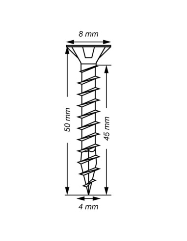 1 x SPAX T-STAR MEER gefreesde kop TORX T20 RVS...