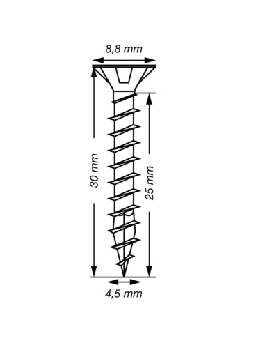 1 x SPAX T-STAR MEER gefreesde kop TORX T20 RVS...