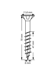 SPAX T-STAR MEER gefreesde kop TORX T30 RVS A2 6X70... 2