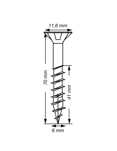 1 x SPAX T-STAR MEER gefreesde kop TORX T30 RVS...